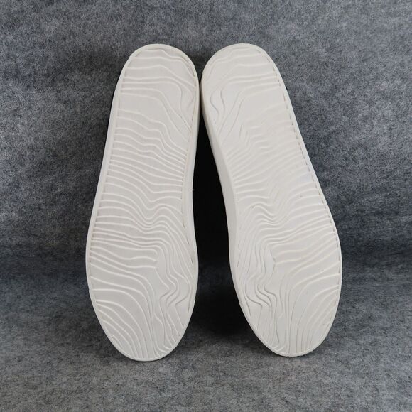 Steven Shoes Womens 6 Sneakers Casual Slip On Skimmer Faux Fur Black Fashion NY - Picture 13 of 16